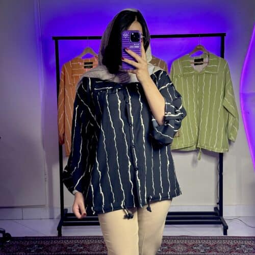 شومیز پاستیلی راه راه