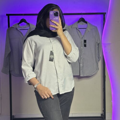 شومیز راه راه پینترستی zara