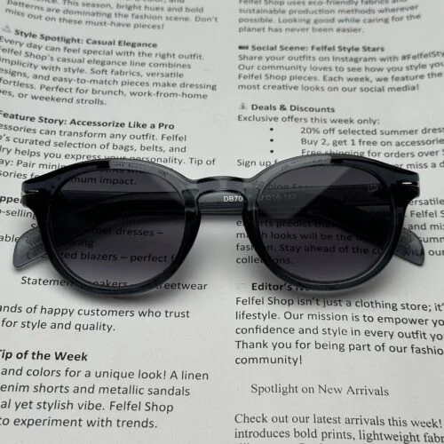 عینک دودی دیوید بکهام طوسی