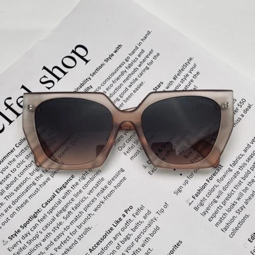 عینک دودی پرادا صورتی