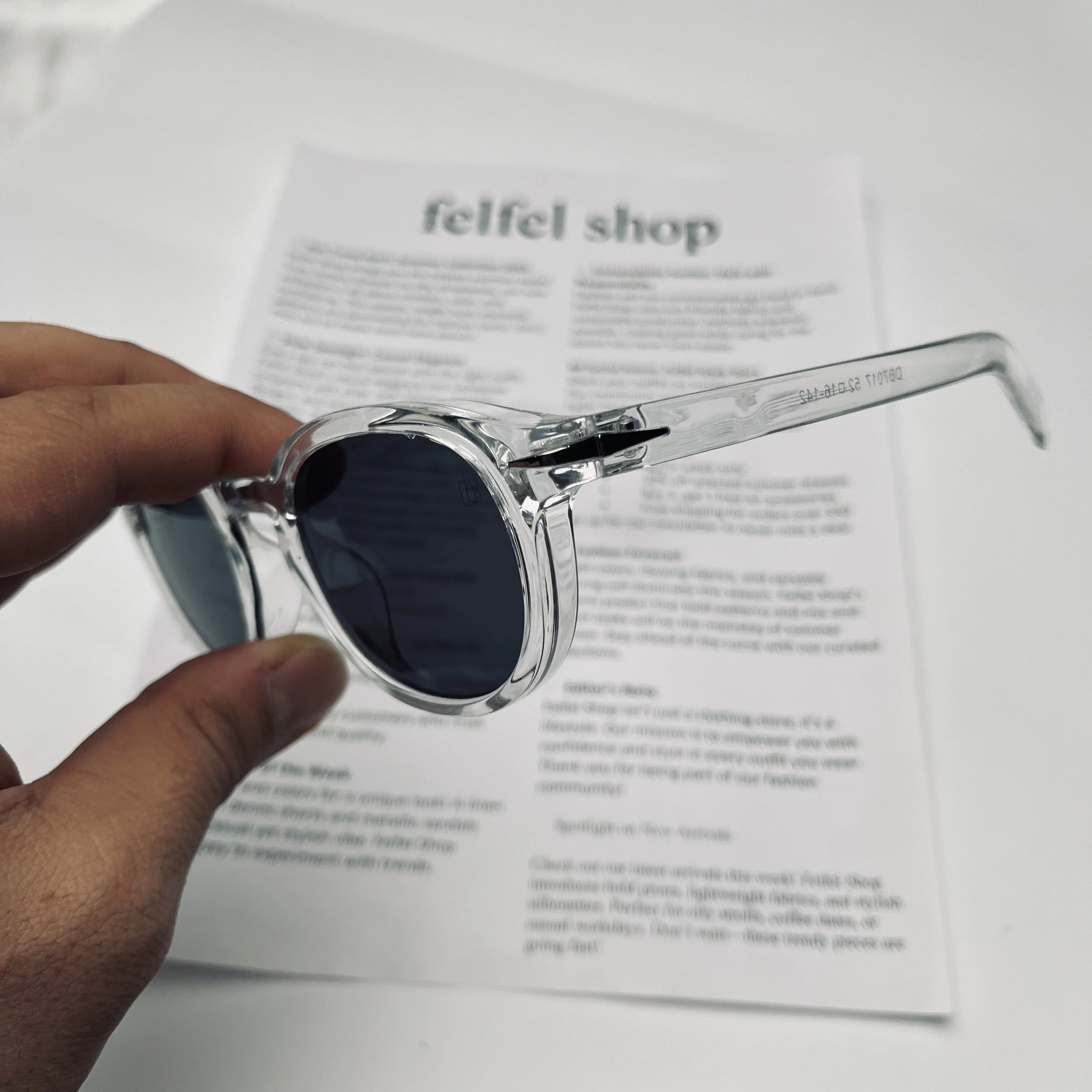 عینک دیوید بکهام شفاف - Image 2